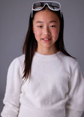 Свитер для девочки Mayoral, Кремовый, 128