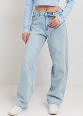 Джинси баггі зі стразами для дівчинки Ріамей SUZIE, Блакитний, 146