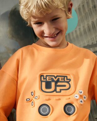 Футболка для мальчика Mayoral, Испания, Помаранчевий, 140