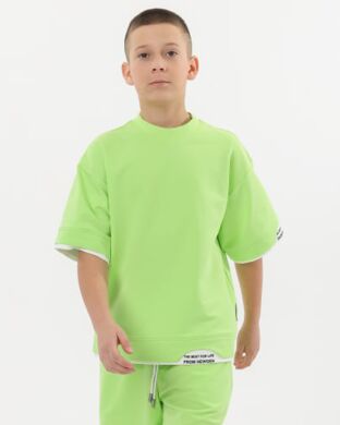 Футболка для хлопчика Стратум NEWGEN, Лаймовий, 122