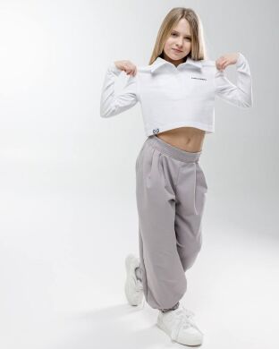 Кроп-поло для дівчинки Марті NEWGEN, Білий, 146