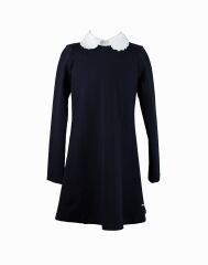 Платье школьное для девочки, Синий, 134