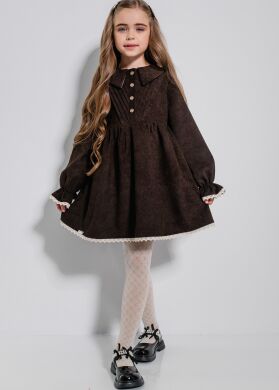 Плаття дитяче Лінея SUZIE, Шоколадний, 128