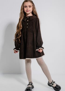 Плаття дитяче Лінея SUZIE, Шоколадний, 128