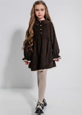 Плаття дитяче Лінея SUZIE, Шоколадний, 128