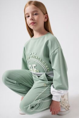 Спортивний костюм для дівчинки Mayoral, Зелений, 152