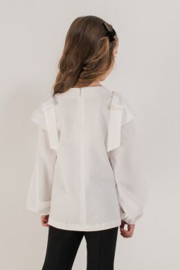 Блуза для дівчинки Ернеста SUZIE, Молочний, 122