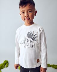 Лонгслів для хлопчика Mayoral, Молочний, 134