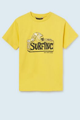 Комплект: шорты, 2 футболки для мальчика Mayoral, Жёлтый, 160