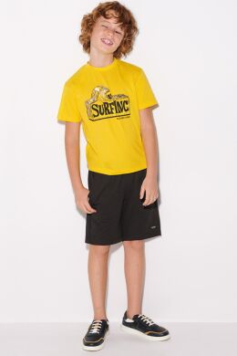 Комплект: шорты, 2 футболки для мальчика Mayoral, Жёлтый, 166