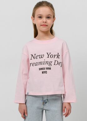 Лонгслів для дівчинки Сільва SUZIE, Рожевий, 122