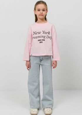 Лонгслів для дівчинки Сільва SUZIE, Рожевий, 122