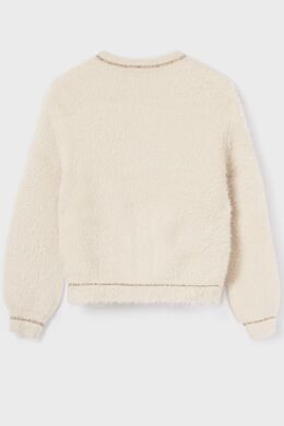 Пуловер для девочки Mayoral, Кремовый, 140