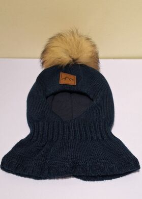 Шапка-шолом зимова для хлопчика Джованні ELF-KIDS, Синій, 48