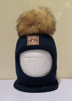 Шапка-шолом зимова для хлопчика Джованні ELF-KIDS, Синій, 48