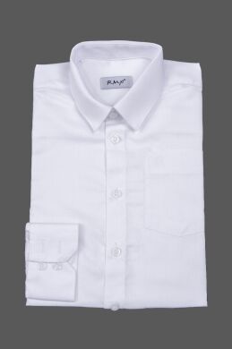 Рубашка для мальчика, Белый, 152