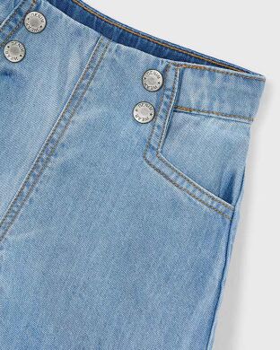 Джинсовые шорты для девочки Mayoral, Испания, Голубой, 116