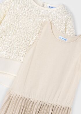 Платье для девочки Mayoral, Пісочний, 110