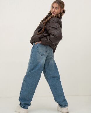 Куртка демісезонна для дівчинки Ніка Nestta, Шоколадний, 140