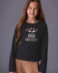 Лонгслів для дівчинки Mayoral, Чорний, 140