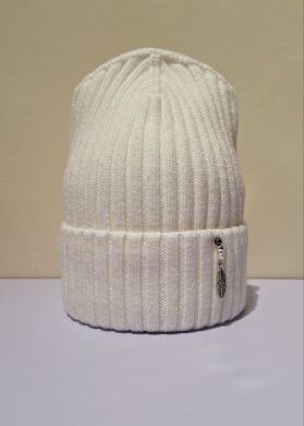 Шапка зимова для дівчинки Діна ELF-KIDS, Молочний, 52