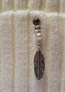 Шапка зимова для дівчинки Діна ELF-KIDS, Молочний, 52