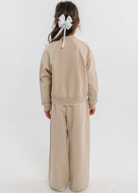 Костюм спортивный для девочки Амель SUZIE, Бежевый, 122